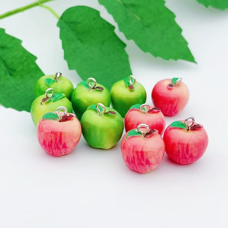 Food & Snacks Pdf - 10pcs 시뮬레이션 애플 그린 레드 미니어처