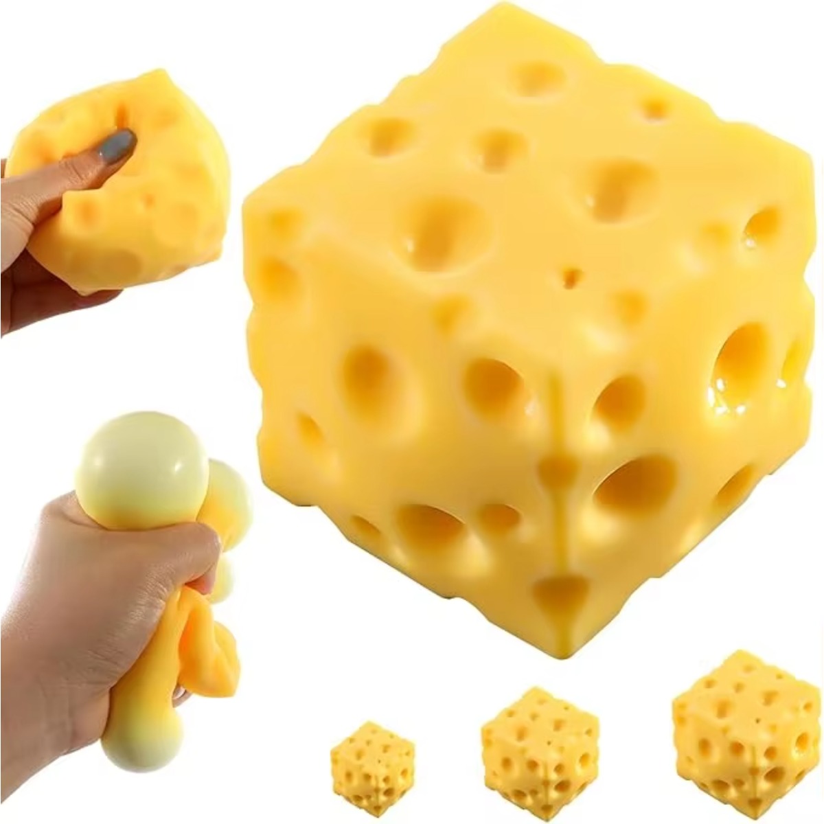 Food & Snacks Pdf - 치즈 스트레스 볼 스퀴시 장난감 부드러운
