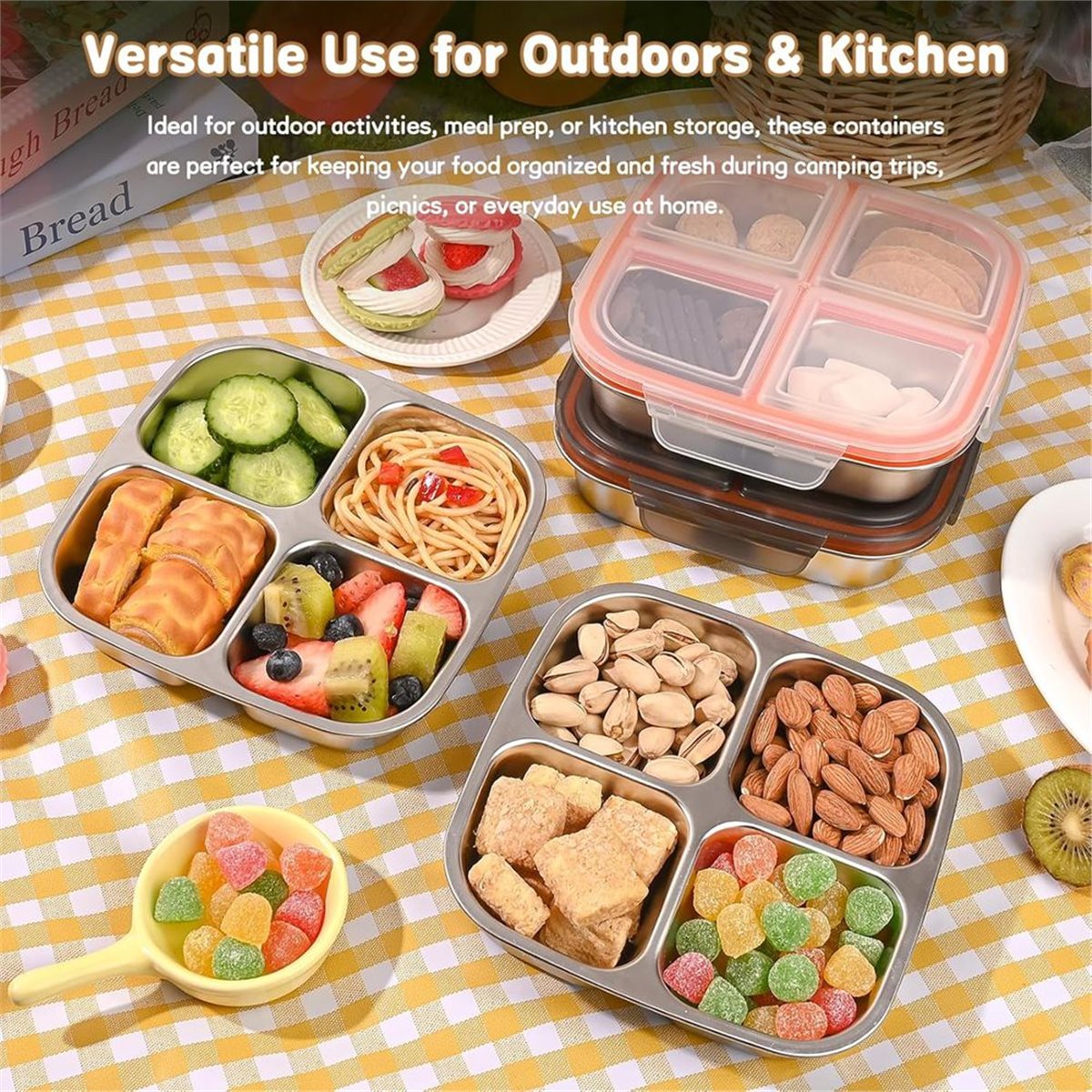 【TODAY-BUY】~@ 2팩 스테인리스 스틸 스낵 용 - Food Snacks To Buy 리뷰 및 가격