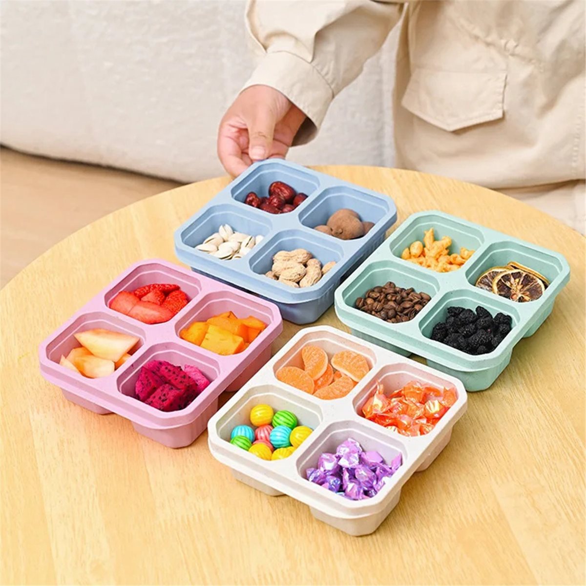 【TODAY-BUY】~@ 4팩 스낵 용기 도시락 상자  - Food Snacks To Buy 리뷰 및 가격