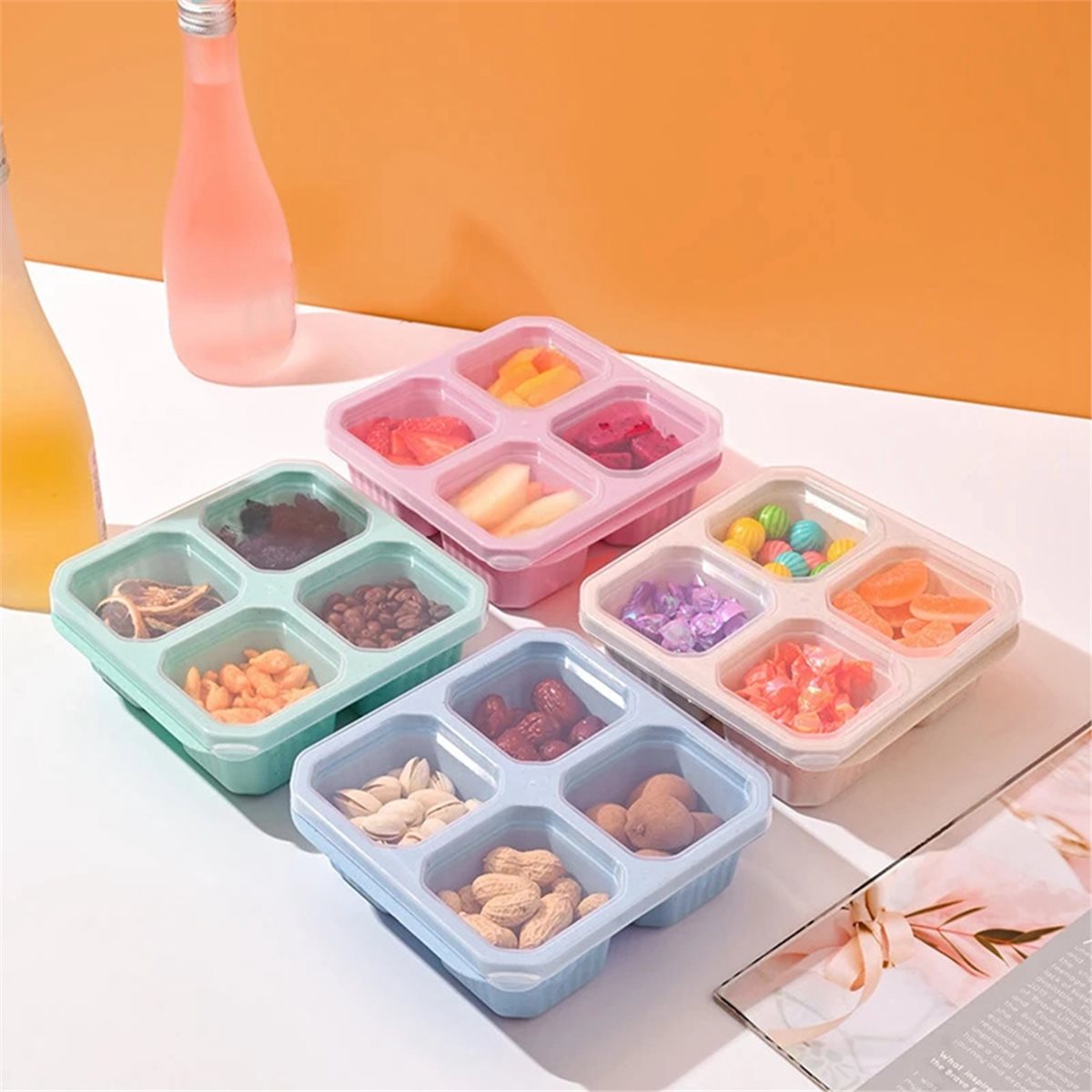 【TODAY-BUY】~@ 4팩 스낵 용기 도시락 상자  - Food Snacks To Buy 리뷰 및 가격