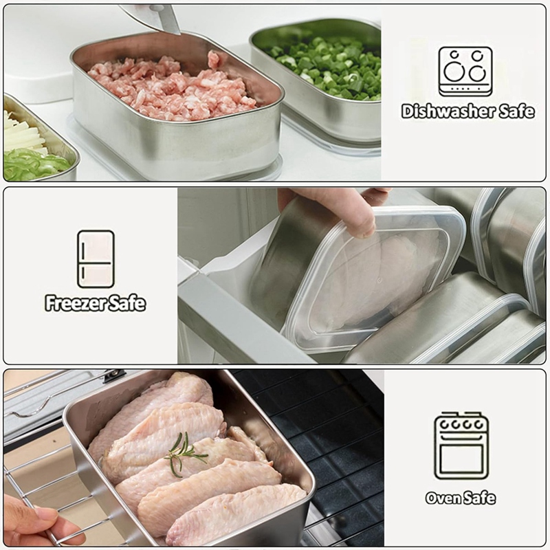 스테인리스 스틸 식품 보관 용기, 식품 보관 도시락 용 - Food & Snacks Pdf 리뷰 및 가격