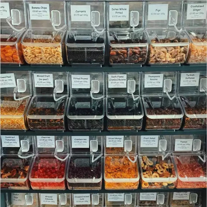 슈퍼마켓 대용량 스낵 보관 탱크 벌크 식품 진열함 건조 - Food Good Snacks 리뷰 및 가격