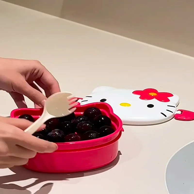 귀여운 헬로 키티 모양의 도시락 상자 휴대용 만화 도시 - Food Good Snacks 리뷰 및 가격